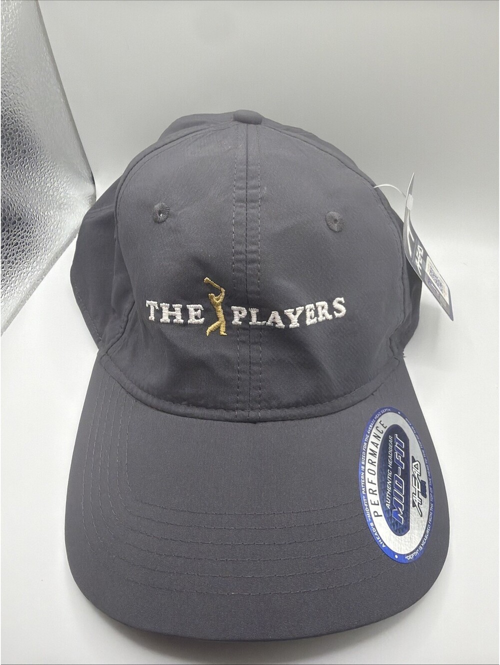 The Players Unisex Gray Hat One Size men's women's Golf Hat Quick Dry Mid Fit